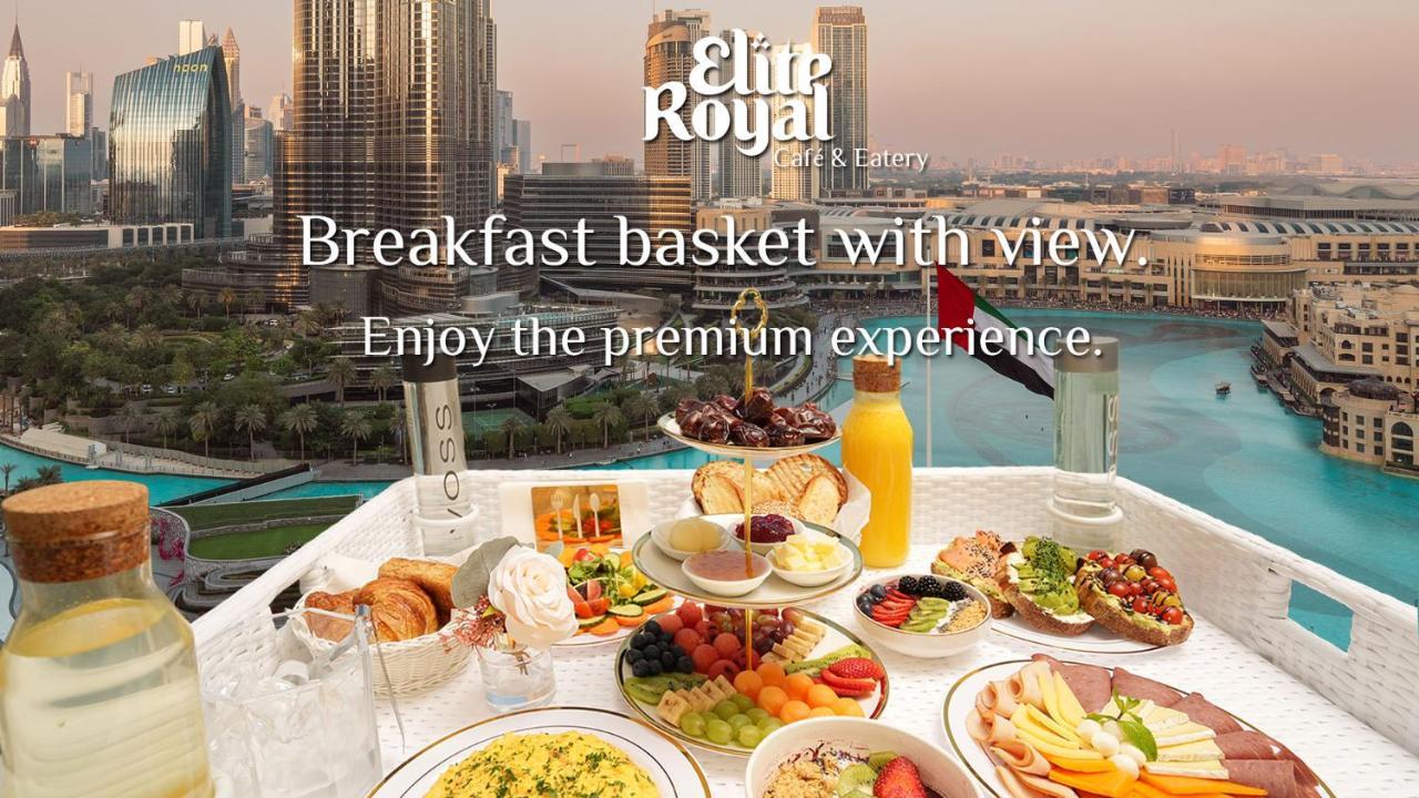 Elite Royal Apartment - Full Burj Khalifa & Fountain View - Premium Dubaj Kültér fotó