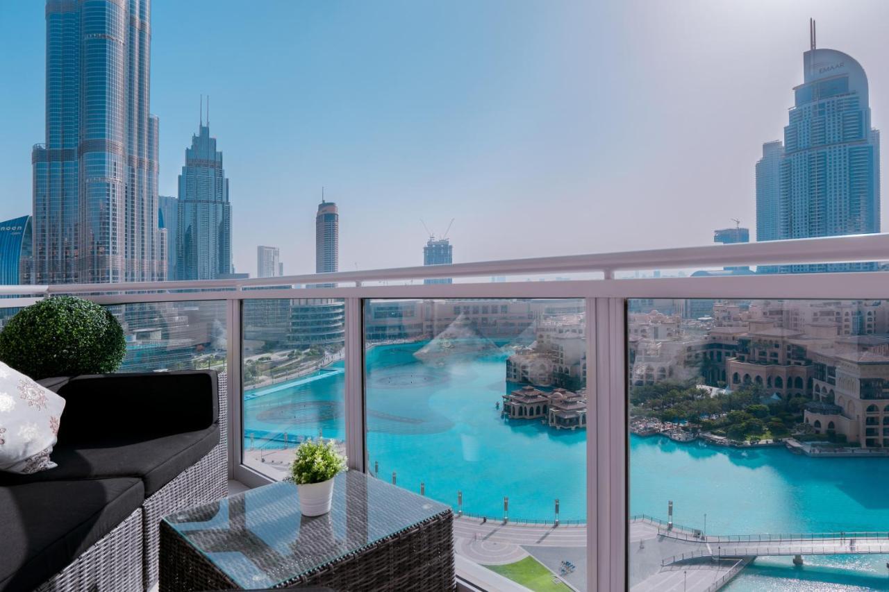 Elite Royal Apartment - Full Burj Khalifa & Fountain View - Premium Dubaj Kültér fotó