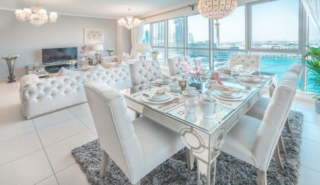 Elite Royal Apartment - Full Burj Khalifa & Fountain View - Premium Dubaj Kültér fotó