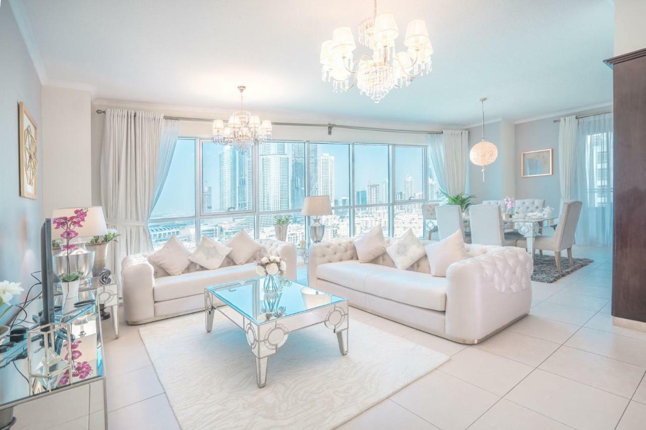 Elite Royal Apartment - Full Burj Khalifa & Fountain View - Premium Dubaj Kültér fotó